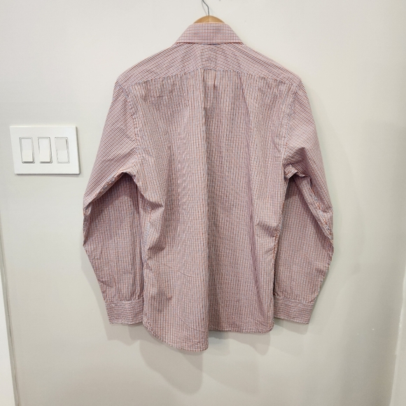 Spier & Mackay Handmade Slim Shirt Mens 16 Multicoloured Gingham Checks Oxford - Picture 3 of 10